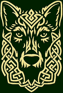 Celtic Knotwork Wolf